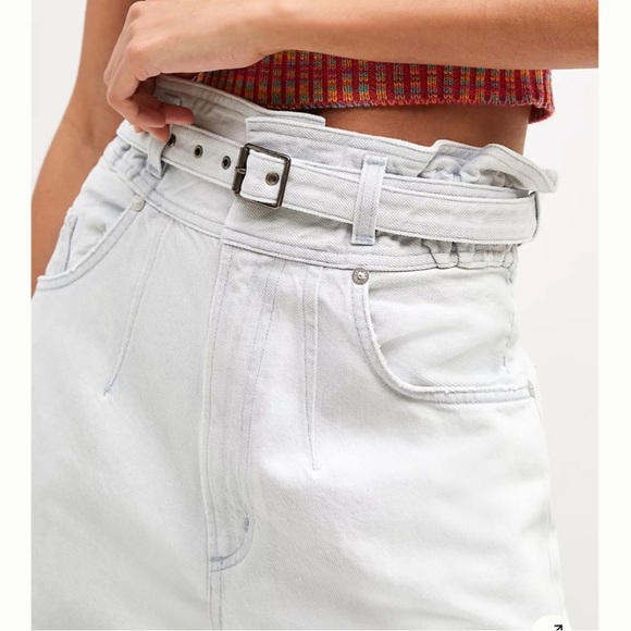 Agolde Riya Tappered paper bag high waist baggy jeans Size 27 - Picture 3 of 10